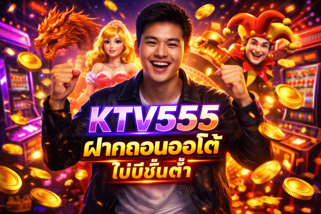 KTV555 ฝากถอนออโต้ ไม่มีขั้นต่ำ