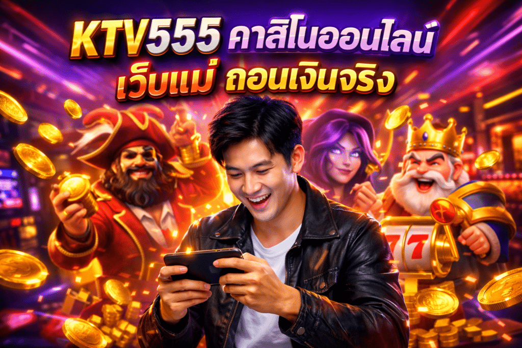 KTV555 คาสิโนออนไลน์ เว็บแม่ ถอนเงินจริง